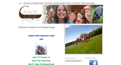Desktop Screenshot of canoecovechristiancamp.org